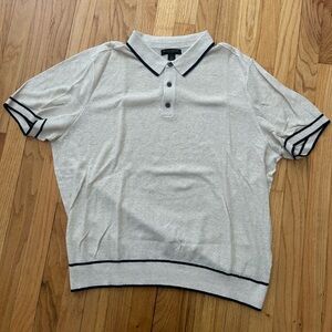 NWOT Banana Republic BIRDSEYE STITCH POLO